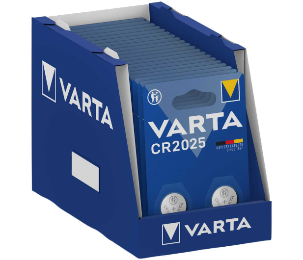 Varta Litowe Baterie Pastylkowe CR2025 (2 szt.) - 1456631 - zdjęcie 2